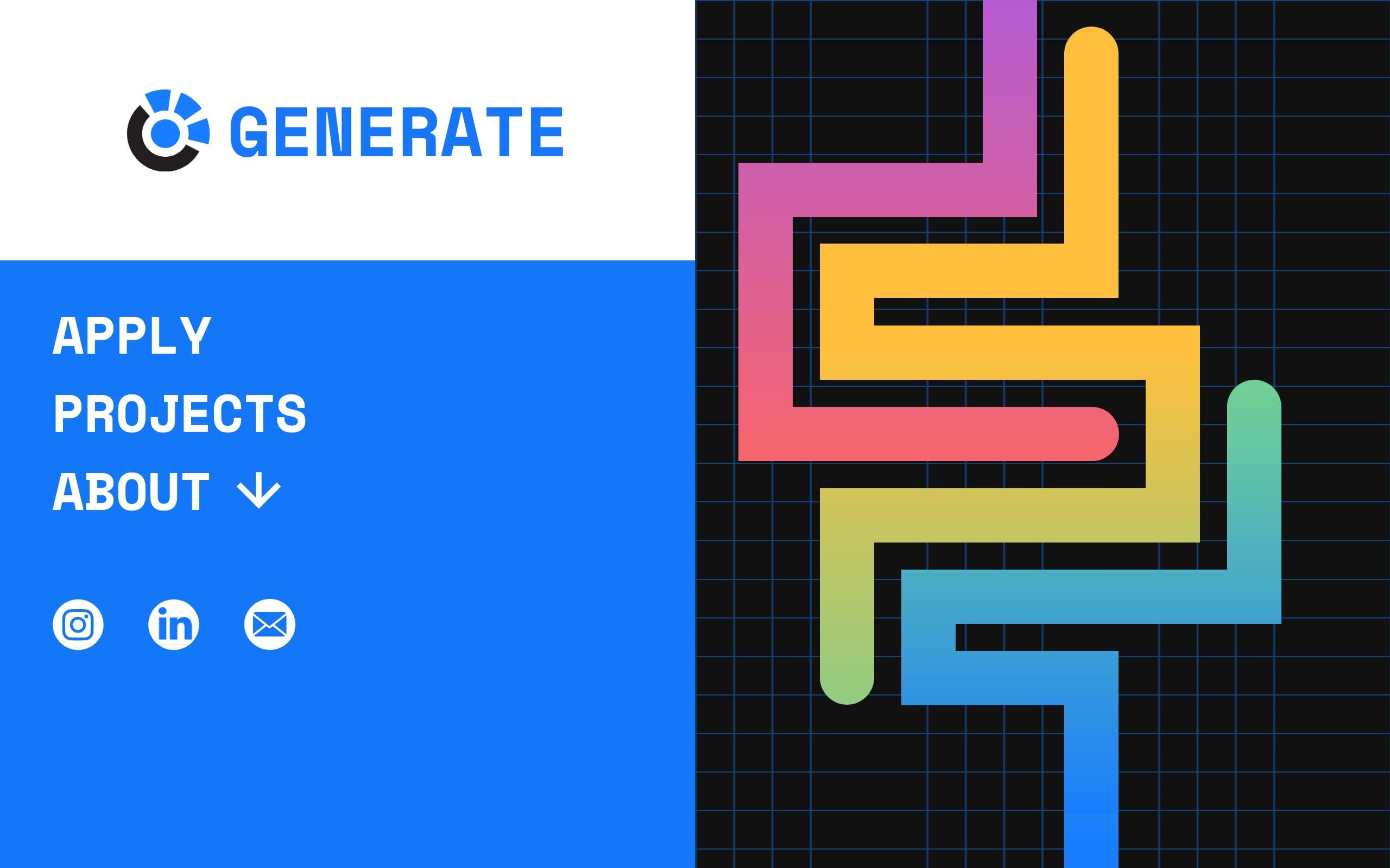 The Generate studio website